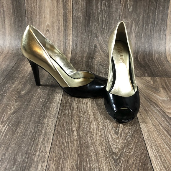 Lauren Ralph Lauren Patent Leather Peep 